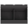 Distributeur pour lapins Noir 64.5 x 25.5 x 45.5 cm 538894538894