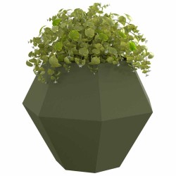 Jardinière 2 pcs Vert olive 100 x 100 x 80 cm Acier 538896538896