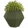 Jardinière 2 pcs Vert olive 100 x 100 x 80 cm Acier 538896538896