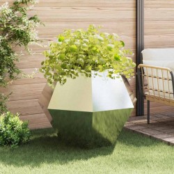 Jardinière 2 pcs Argent 100 x 100 x 80 cm Acier inoxydable 538898538898