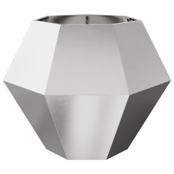 Jardinière 2 pcs Argent 100 x 100 x 80 cm Acier inoxydable 538898538898