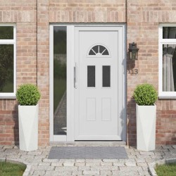 Jardinière 2 pcs Blanc 30 x 30 x 75 cm Acier 538903538903