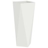 Jardinière 2 pcs Blanc 30 x 30 x 75 cm Acier 538903538903