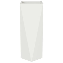 Jardinière 2 pcs Blanc 30 x 30 x 75 cm Acier 538903538903