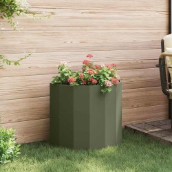 Jardinière Vert olive 60 x 30 x 50 cm Acier 538907538907