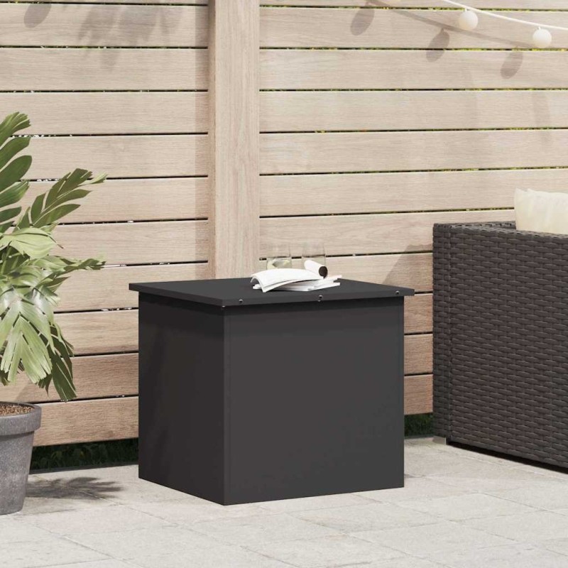Boîte de Rangement Extérieure Noir 55 x 50,5 x 50 cm Acier 538909538909