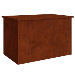 Boîte de Rangement Extérieure Rouillé 80 x 50,5 x 50 cm Acier 538911538911