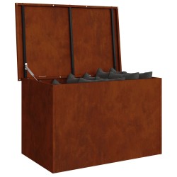 Boîte de Rangement Extérieure Rouillé 80 x 50,5 x 50 cm Acier 538911538911