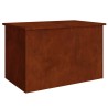 Boîte de Rangement Extérieure Rouillé 80 x 50,5 x 50 cm Acier 538911538911
