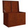 Boîte de Rangement Extérieure Rouillé 80 x 50,5 x 50 cm Acier 538911538911