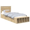 Cadre de lit Chêne Sonoma 75 x 190 cm Bois d'ingénierie 540906540906
