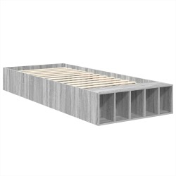 Cadre de lit Gris Sonoma 75 x 190 cm Bois d'ingénierie 540909540909