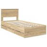 Cadre de lit Chêne Sonoma 90 x 190 cm Bois Ingénierie 540927540927