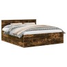 Cadre de lit Chêne fumé 180 x 200 cm Bois d'ingénierie 540959540959