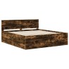 Cadre de lit Chêne fumé 180 x 200 cm Bois d'ingénierie 540959540959