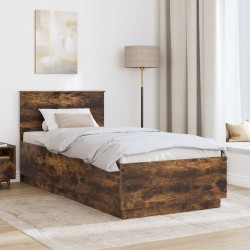 Cadre de lit Chêne fumé 90 x 190 cm Bois d'ingénierie 540969540969