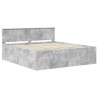Cadre de lit Gris béton 180 x 200 cm Bois d'ingénierie 540975540975