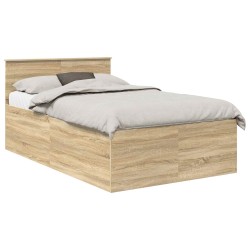 Cadre de lit Chêne Sonoma 135 x 190 cm Bois d'ingénierie 540980540980