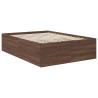 Cadre de lit Chêne brun 140 x 200 cm Bois d'ingénierie 540987540987