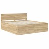 Cadre de lit Chêne Sonoma 200 x 200 cm Bois d'ingénierie 540992540992