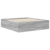 Cadre de lit Gris Sonoma 200 x 200 cm Bois d'ingénierie 540995540995