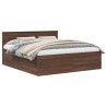 Cadre de lit Chêne brun 200 x 200 cm Bois d'ingénierie 540996540996