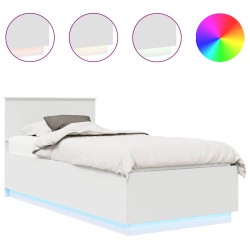 Cadre de lit Blanc 70 x 190 cm Bois d'ingénierie 541008541008