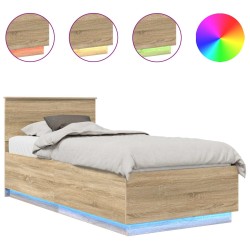 Cadre de lit Chêne Sonoma 90 x 200 cm Bois d'ingénierie 541013541013