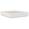 Cadre de lit Blanc 200 x 200 cm Bois d'ingénierie 541018541018