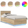 Cadre de lit Chêne Sonoma 70 x 190 cm Bois d'ingénierie 541028541028