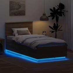 Cadre de lit Chêne Sonoma 70 x 190 cm Bois d'ingénierie 541028541028