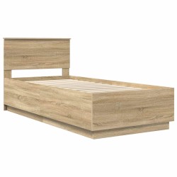 Cadre de lit Chêne Sonoma 70 x 190 cm Bois d'ingénierie 541028541028