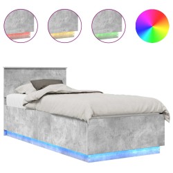 Cadre de lit Gris béton 70 x 190 cm Bois d'ingénierie 541029541029