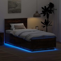 Cadre de lit Chêne fumé 70 x 190 cm Bois d'ingénierie 541030541030