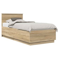 Cadre de lit Chêne Sonoma 90 x 190 cm Bois d'ingénierie 541034541034