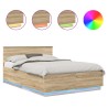 Cadre de lit Chêne Sonoma 150 x 200 cm Bois d'ingénierie 541037541037