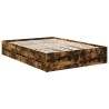 Cadre de lit Chêne fumé 140 x 200 cm Bois Ingénierie 541062541062