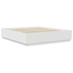 Cadre de lit Blanc 200 x 200 cm Bois d'ingénierie 541069541069