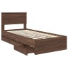 Cadre de lit Chêne brun 100 x 200 cm Bois Ingénierie 541079541079