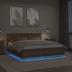 Cadre de lit Chêne Sonoma 180 x 200 cm Bois d'ingénierie 541084541084