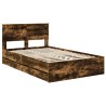 Cadre de lit Chêne fumé 120 x 190 cm Bois Ingénierie 541095541095
