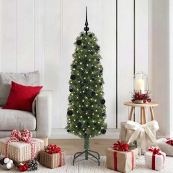 Sapin de Noël artificiel Vert 150 cm PVC et acier et plastique 541134541134