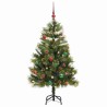 Sapin de Noël artificiel avec branches pliables et cônes 150 cm 541152541152