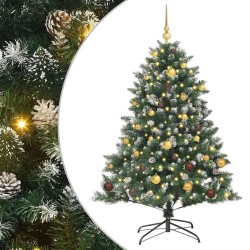 Sapin de Noël artificiel Vert 150 cm PVC, plastique et acier 541154541154
