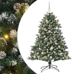Sapin de Noël artificiel Vert 150 cm PVC, plastique et acier 541155541155