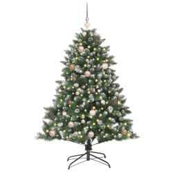 Sapin de Noël artificiel Vert 150 cm PVC, plastique et acier 541155541155