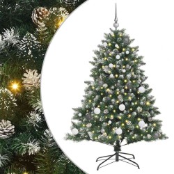 Sapin de Noël artificiel Vert 150 cm PVC, plastique et acier 541156541156