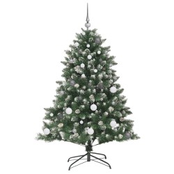 Sapin de Noël artificiel Vert 150 cm PVC, plastique et acier 541156541156
