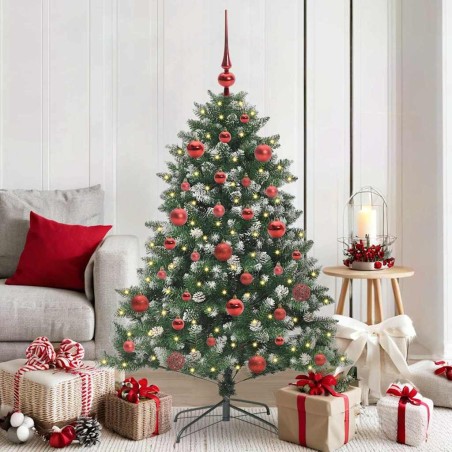 Sapin de Noël artificiel Vert 150 cm PVC, plastique et acier 541158541158
