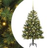 Sapin de Noël artificiel avec branches pliables et cônes 150 cm 541164541164